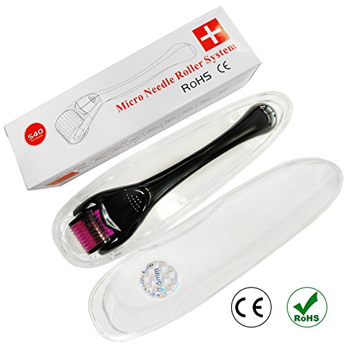 S-Beauty, dermaroller di alta qualità con 540 aghi, per la cura 0,5 mm