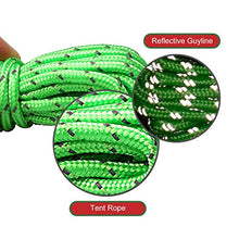 Carica l'immagine nel visualizzatore di Gallery, BHGWR Riflettenti Corde per Tende 8 Pezzi, Leggero Linee Guida Le Tende...