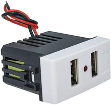 Carica l'immagine nel visualizzatore di Gallery, SANDASDON SD41760B Modulo Caricatore USB X2 Da Muro 2 Porte USB 5V 2,1A Bianco Compatibile Bticino Living