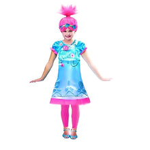 Carica l&#39;immagine nel visualizzatore di Gallery, Vestito e Parrucca da Poppy Trolls colore Fuxia e Azzurro Idea Travestimento...