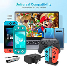 Carica l&#39;immagine nel visualizzatore di Gallery, Caricabatterie per Nintendo Switch / Lite, innoAura Type-C Adattatore...