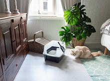 Carica l'immagine nel visualizzatore di Gallery, Iris Ohyama, lettiera per gatti con pala - Cat Litter Box - plastica, Grigio