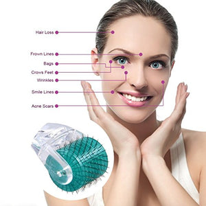 Derma Roller sistema antietà con 192 microaghi, anti-invecchiamento, 1.0mm - Ilgrandebazar