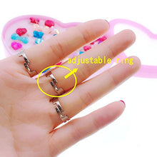 Carica l&#39;immagine nel visualizzatore di Gallery, JZK 36 Regolabili Gemstone Cristallo Anelli Gioco per Bambina - Ilgrandebazar
