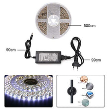 Carica l&#39;immagine nel visualizzatore di Gallery, URAQT Striscia LED 5M，Impermeabile Bianco Freddo &amp; Caldo 5m - Ilgrandebazar