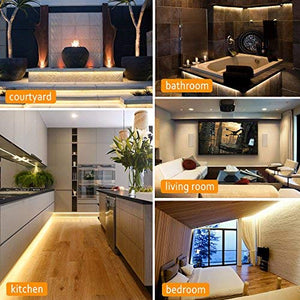 LEDMO Striscia Led bianco caldo 3000K strisce led impermeabile 600leds+12v - Ilgrandebazar