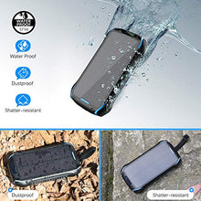 Carica l&#39;immagine nel visualizzatore di Gallery, Soluser Powerbank 26800mAh Caricabatterie Portatile Solare Powerbank, Blue - Ilgrandebazar