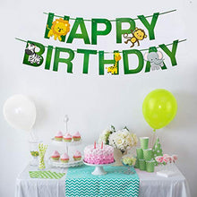Carica l'immagine nel visualizzatore di Gallery, O-Kinee Decorazioni Compleanno Giungla, Addobbi di Figlio Verde