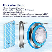 Carica l&#39;immagine nel visualizzatore di Gallery, Roleadro Luce LED Piscina 54W RGB Impermeabile IP68 con Wall Mounted 54w Rgb