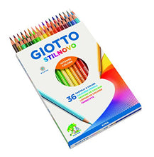 Carica l&#39;immagine nel visualizzatore di Gallery, Giotto Stilnovo pastelli colorati in astuccio 36 colori - Ilgrandebazar