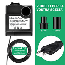 Carica l'immagine nel visualizzatore di Gallery, OMORC Pompa Acqua Acquario, d'Acqua Nessun Rumore, Piccola per...