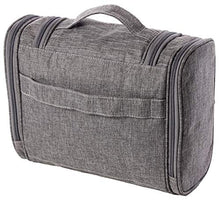Carica l'immagine nel visualizzatore di Gallery, Borsa da bagno appendere con specchio e tasche interne - Melange Grigio