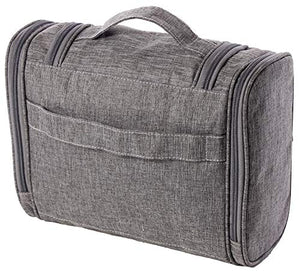 Borsa da bagno appendere con specchio e tasche interne - Melange Grigio - Ilgrandebazar