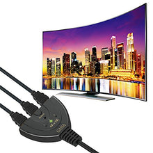 Carica l&#39;immagine nel visualizzatore di Gallery, HDMI Switch 4K, GANA 3 In 1 Uscita Splitter Commutatore Supporta...