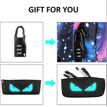 Carica l&#39;immagine nel visualizzatore di Gallery, Anime di moda zaino, Ragazze zaino luminoso Scuola Borsa Galaxy
