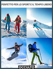 Carica l'immagine nel visualizzatore di Gallery, Occulto 2 paia di CALZE SCI per DONNA, Calde CALZE TERMICHE per SPORT INVERNALI, CALZE SPORTIVI TERMICI per DONNA 39-42 1 Paia Blu | 1 Paia Rosso