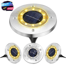 Carica l&#39;immagine nel visualizzatore di Gallery, Luci Solari Esterno Giardino Faretti Led,VIRIDI 4 pezzi 10 Led Faretto...