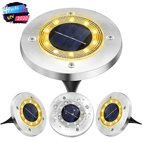 Luci Solari Esterno Giardino Faretti Led,VIRIDI 4 pezzi 10 Led Faretto...