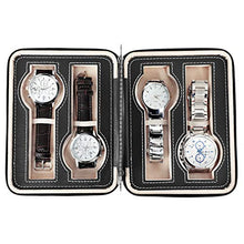 Carica l'immagine nel visualizzatore di Gallery, SONGMICS Scatola Porta Orologi Portatile a 4 Scomparti, Custodia per Orologi... - Ilgrandebazar