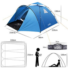 Carica l'immagine nel visualizzatore di Gallery, Qomolo Tenda da Campeggio per 3-4 Persone, Antivento e Impermeabile, Facile...