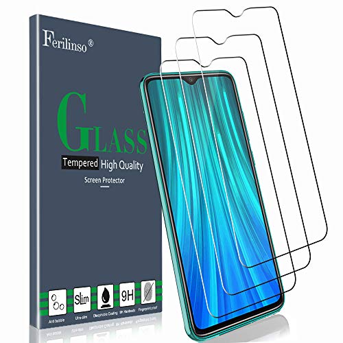 Ferilinso Vetro Temperato per Xiaomi Redmi Note 8 PRO,[3 Pack] 3 pcs