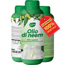 Carica l&#39;immagine nel visualizzatore di Gallery, Gardemia Olio di Neem per Piante 1 Litro 100% Vegetale Azione Naturale contro varie Avversità Giardino Casa Multiuso Estratto Meccanicamente con Pressatura a Freddo Straordinarie Proprietà Naturali