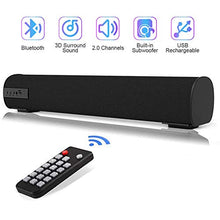 Carica l'immagine nel visualizzatore di Gallery, QSPORTPEAK Sound Bar con telecomando, Altoparlanti Bluetooth Altoparlante...