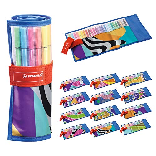 Pennarello Premium - STABILO Pen 68 - Rollerset con 25 colori assortiti -... - Ilgrandebazar