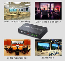 Carica l'immagine nel visualizzatore di Gallery, ESYNiC HDMI 2.0 Splitter 2 Vie Supporta 4K@60Hz YUV 4:4:4 e...