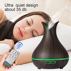 KBAYBO Controllo remoto Diffusore Aromaterapia Aria Umidificatore Vaso Scuro