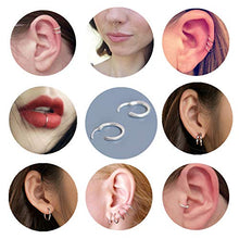 Carica l&#39;immagine nel visualizzatore di Gallery, Mannli - Set di 5 paia orecchini a cerchio in argento Sterling 925 Argento - Ilgrandebazar