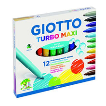 Carica l&#39;immagine nel visualizzatore di Gallery, Giotto 454000 Turbo Pennarelli, Maxi Punta Larga, 5 mm, Confezione da... - Ilgrandebazar
