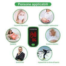 Carica l'immagine nel visualizzatore di Gallery, Saturimetro Ossimetro Professionale, Lovia Pulsossimetro Da Dito con Display...