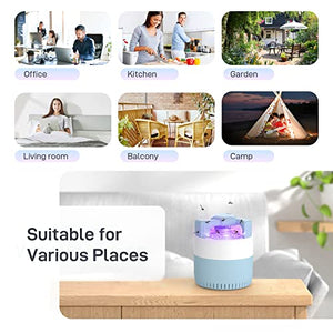 Lampada Antizanzare, Zanzariera Elettrica USB Uccidi Zanzare Interno Ammazza Mosche Elettrico UV Trappola per Mosche da Esterno Portatile Antizanzare per Domestico Giardino Campeggio