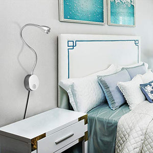 Lampada da lettura,LED luce letto con montaggio a muro, Double - Ilgrandebazar