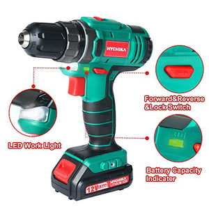 Trapano Avvitatore Batteria 12V, HYCHIKA a 30N .m Mas,... - Ilgrandebazar