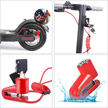 Carica l&#39;immagine nel visualizzatore di Gallery, Blocco Freno a Disco,Scooter Elettrico Rosso+Corda di Promemoria - Ilgrandebazar