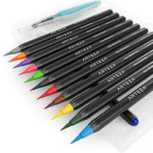 Carica l&#39;immagine nel visualizzatore di Gallery, Arteza Pennarelli Acquerello Professionali Da Disegno Brush Pen, Set 12... - Ilgrandebazar