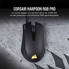 Carica l'immagine nel visualizzatore di Gallery, Corsair Harpoon PRO RGB, FPS/MOBA Mouse Gaming Ottico 12000 DPI Ottico...