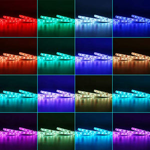 Striscia LED 5M, ALED LIGHT Impermeabile Strip 5 Metri RGB 150 LEDs 5050...