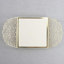 Carica l&#39;immagine nel visualizzatore di Gallery, 50 CARTE CONFEZIONE Crema chiara opaca Partecipazioni matrimonio taglio... - Ilgrandebazar