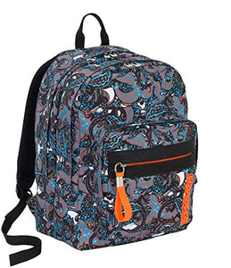 Zaino scuola Outsize SEVEN - REPTIL - Grigio - 33 LT - POWER BANK e SUPPORTO...