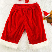 Carica l'immagine nel visualizzatore di Gallery, Hifot Vestito Babbo Natale Bambino Bambina,il Mio Primo Natale Neonato Giacca + Pantaloni + Cappello + Cintura Costume Babbo Natale Bambino Regalo Natale
