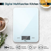 Carica l&#39;immagine nel visualizzatore di Gallery, Bilancia da Cucina, 10Kg/1g Elettronica Digitale Alta Precisione...