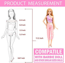 Carica l&#39;immagine nel visualizzatore di Gallery, Miunana 20 Articoli Fatti A 5 Abiti + 5 Pantaloni + 10 Pcs Scarpe Per Barbie