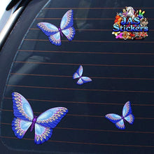 Carica l&#39;immagine nel visualizzatore di Gallery, Adesivi per auto - piccola farfalla blu - animale - ST00025BL_SML - adesivi... - Ilgrandebazar