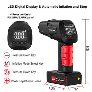 NASTIMA 20V 145PSI Gonfiatore di Pneumatici per compressore d'Aria Cordless... - Ilgrandebazar