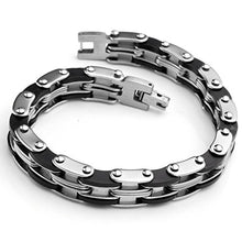 Carica l&#39;immagine nel visualizzatore di Gallery, Jovivi Bracciale in Acciaio Inossidabile Catena Pesante Moto Link... - Ilgrandebazar