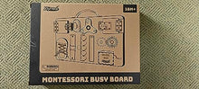Carica l'immagine nel visualizzatore di Gallery, Joyreal Pannello Sensoriale Bambini Montessori - Busy Board Giochi Legno Montessori 1 2 3 Anni con Specchio Neonati Giocattoli Giochi Educativi Regalo per Bambini