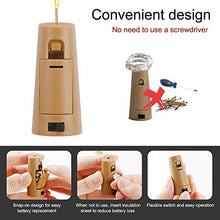 Carica l&#39;immagine nel visualizzatore di Gallery, Vicloon Luce Bottiglia,12 Pezzi Luci per Bottiglie 2 M 20 Micro LEDs Bianco A